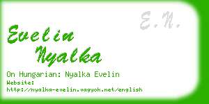 evelin nyalka business card